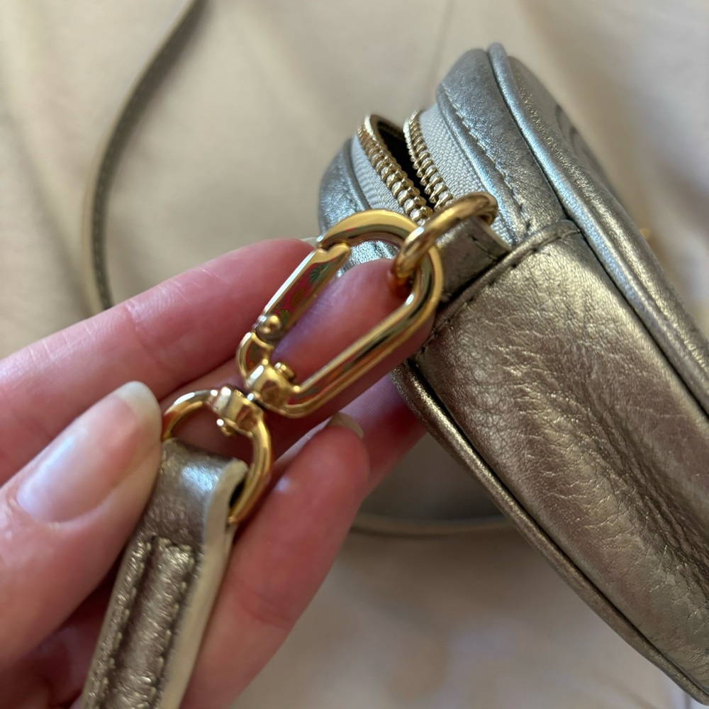 Tory Burch Perforated Round Crossbody Purse - Picture 7 of 15